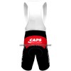 Completo Maglia + Pantaloncino con bretelle 2022 Lotto Soudal Manica Corta Rosso Bianco